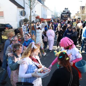 Die Saufeulis beim Faschingsumzug in Niederissigheim