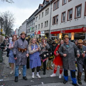 Die Saufeulis in der Hanauer Innenstadt
